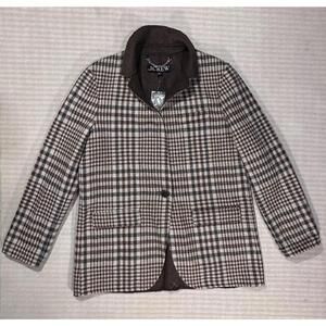 J.Crew Women's Plaid Blazer Jacket Brown Collared Button NWT Size 4 BT383